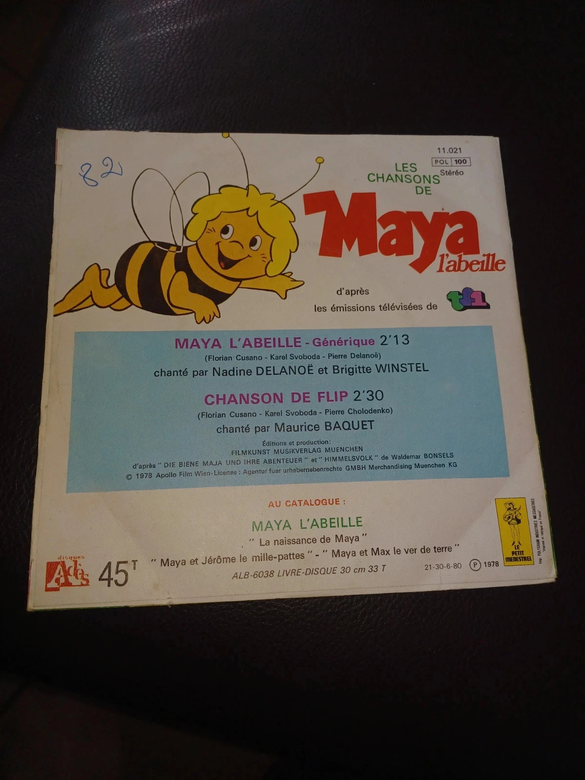 45rpm vinyl record Maya the Bee songs – photo 2